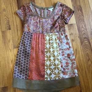 Garnet Hill silk boho tunic